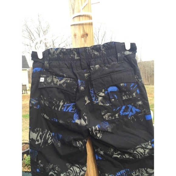 Ride snowboards kids snowboarding pants XL 14 16 snow board skiing black blue - Picture 10 of 12